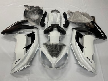 Carenados Moto Kawasaki Ninja 650 EX650 2012-2016 - Blanco Perla Negro Mate Baratos