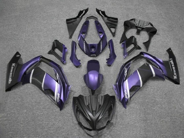Carenados Moto Kawasaki Ninja 650 EX650 2012-2016 - Púrpura Plata Negro Mate Baratos