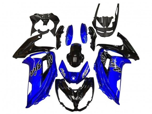 Carenados Moto Kawasaki Ninja 650 EX650 2012-2016 - Azul Negro Brillante Baratos