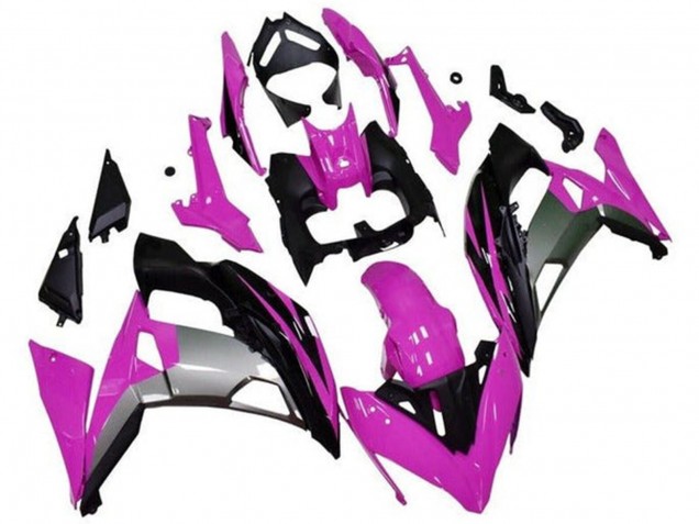 Carenados Moto Kawasaki Ninja 650 EX650 2017-2019 - Rosa Negro Gris Baratos