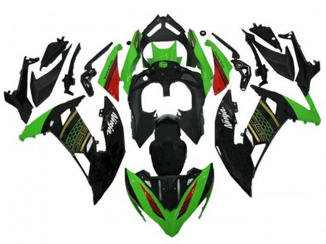 Carenados Moto Kawasaki Ninja 650 EX650 2017-2019 - Verde Negro Rojo Oro Honeycomb Baratos