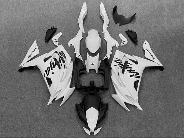 Carenados Moto Kawasaki Ninja 650 EX650 2020-2024 - Blanco Negro Baratos