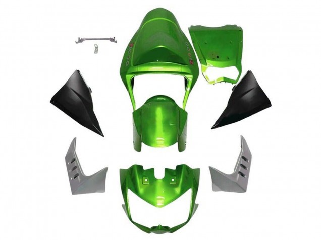 Carenados Moto Kawasaki Z1000 2003-2006 - Verde Negro Mate Baratos