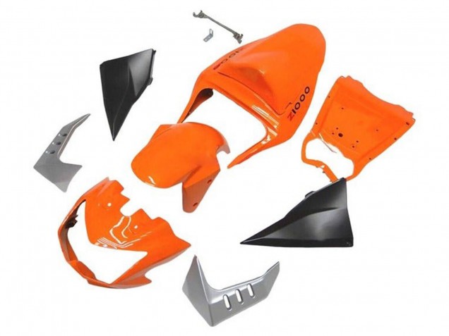 Carenados Moto Kawasaki Z1000 2003-2006 - Naranja Negro Mate Baratos