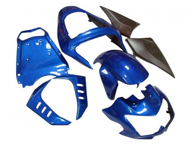 Carenados Moto Kawasaki Z1000 2003-2006 - Azul Negro Mate Baratos