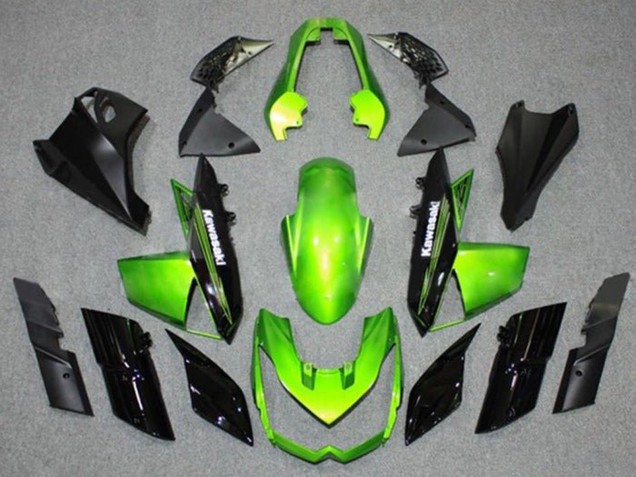 Carenados Moto Kawasaki Z1000 2010-2013 - Verde Negro Baratos