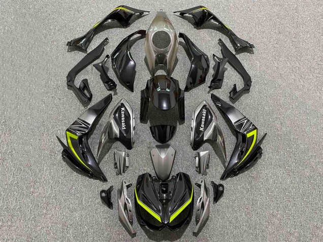 Carenados Moto Kawasaki Z1000 2014-2019 - Negro Gris Amarillo Baratos