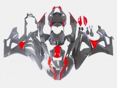 Carenado Moto BMW S1000RR 2009-2014 - Rojo Negro Mate Baratos