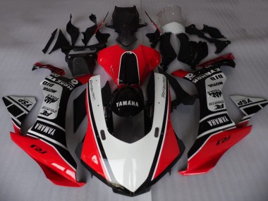 Carenados Moto Yamaha YZF R1 2015-2019 - Blanco Rojo Negro Motul YSP Baratos