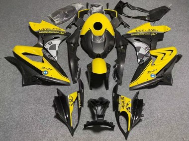 Carenados Moto BMW S1000RR 2009-2014 - Amarillo Falso FibraCarbono Baratos
