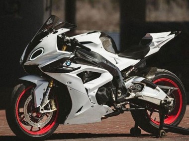 Carenados Moto BMW S1000RR 2017-2018 - Blanco Falso FibraCarbono Baratos