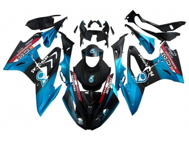 Carenados Moto BMW S1000RR 2017-2018 - Azul Rojo Negro Mate Petronas Baratos
