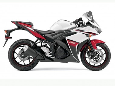 Carenados Moto Yamaha YZF R3 2015-2018 - Blanco Rojo Negro Baratos