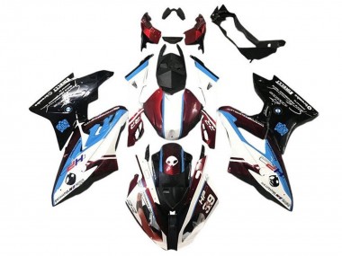 Carenado Moto BMW S1000RR 2017-2018 - Blanco Azul Rojo Negro Brillante Baratos