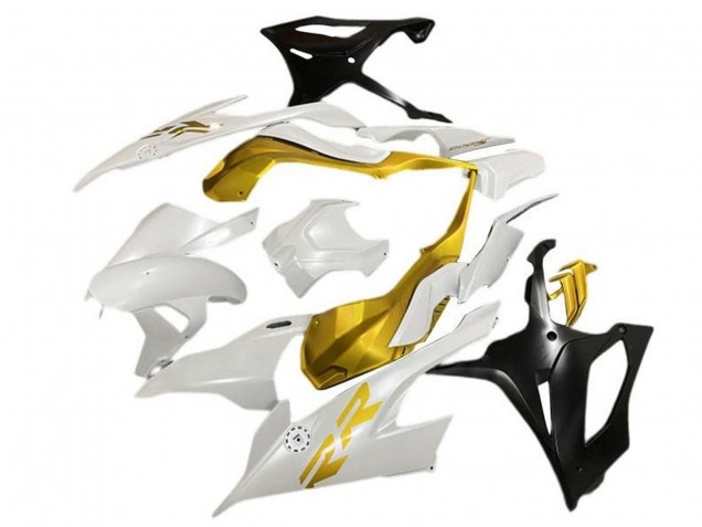 Carenados Moto BMW S1000RR 2019-2022 - Blanco Oro Negro Mate Baratos