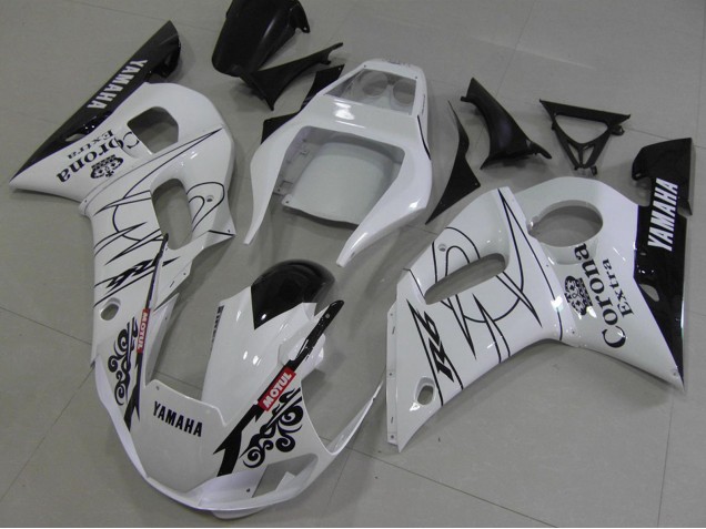 Carenados Moto Yamaha YZF R6 1998-2002 - Blanco Negro Rojo Corona Motul Baratos
