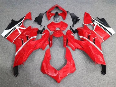 Carenados Moto Ducati Panigale V4 V4S 2020-2021 - Blanco Rojo Negro Brillante Raya Baratos