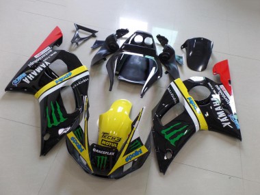 Carenados Moto Yamaha YZF R6 1998-2002 - Negro Brillante Amarillo Rojo Verde Motul Monstruo Baratos
