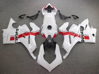 Carenados Moto Ducati Panigale V4 V4S 2020-2021 - Blanco Rojo Raya Baratos