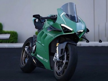 Carenados Moto Ducati Panigale V4 V4S 2020-2021 - Verde Mate Blanco Baratos