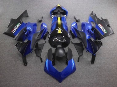 Carenados Moto Ducati Panigale V4 V4S 2020-2021 - Azul Amarillo Negro Mate Baratos