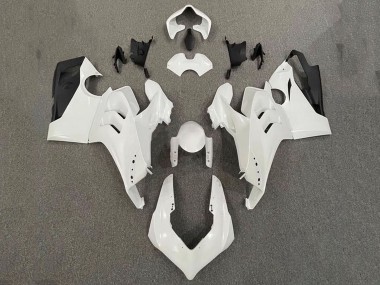 Carenados Moto Ducati Panigale V4 V4S 2020-2021 - Blanco Perla Negro Brillante Baratos