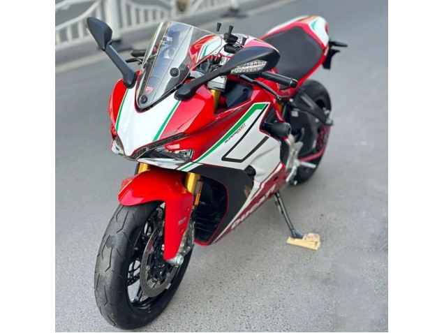 Carenados Moto Ducati Supersport 939/939S 2017-2022 - Rojo Blanco Verde Raya Baratos