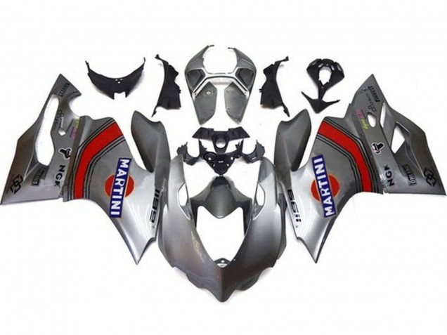 Carenados Moto Ducati Panigale 1199 2011-2014 - Plata Rojo Azul Martini Baratos