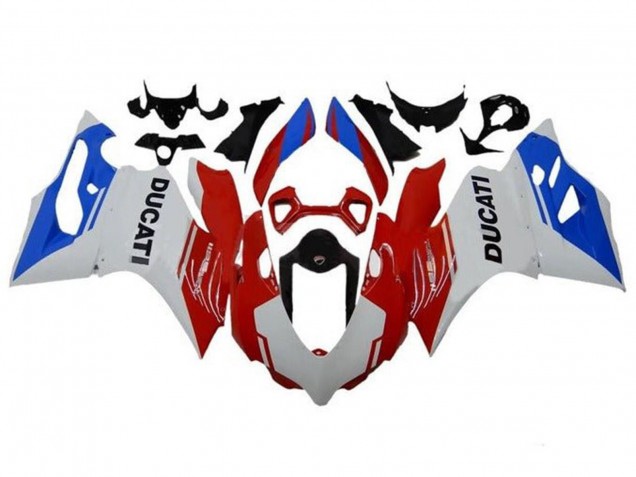 Carenados Moto Ducati Panigale 1199 2011-2014 - Blanco Rojo Azul Baratos