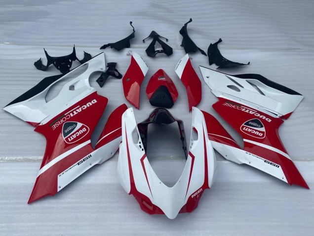 Carenados Moto Ducati Panigale 1199 2011-2014 - Blanco Rojo Negro Brillante Baratos