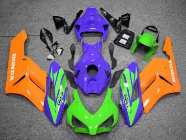 Carenados Moto Honda CBR1000RR 2004-2005 - Púrpura Verde Naranja Baratos