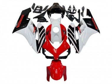 Carenado Moto Honda CBR1000RR 2004-2005 - Blanco Rojo Negro Brillante Raya Baratos