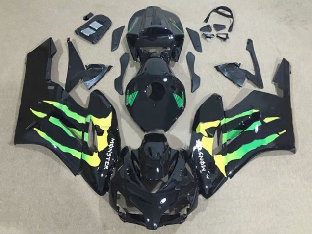 Carenados Moto Honda CBR1000RR 2004-2005 - Negro Brillante Verde Amarillo Monstruo Baratos