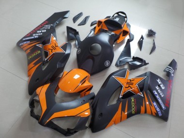 Carenados Moto Honda CBR1000RR 2004-2005 - Naranja Negro Mate Rockstar Baratos
