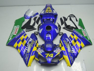 Carenados Moto Honda CBR1000RR 2004-2005 - Azul Amarillo Verde MoviStar Baratos