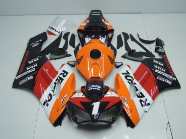 Carenados Moto Honda CBR1000RR 2004-2005 - Naranja Blanco Rojo Negro Brillante Repsol RCV 1 Baratos