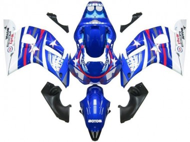 Carenados Moto Yamaha YZF R6 1998-2002 - Blanco Azul Rojo Fiat Motul Baratos