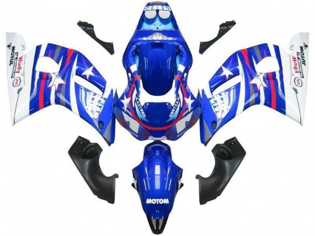Carenados Moto Yamaha YZF R6 1998-2002 - Blanco Azul Rojo Fiat Motul Baratos