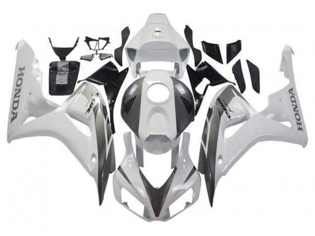 Carenados Moto Honda CBR1000RR 2006-2007 - Blanco Gris Baratos