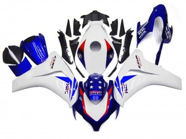 Carenados Moto Honda CBR1000RR 2008-2011 - Blanco Rojo Azul Estrella HRC Baratos