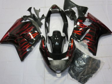 Carenados Moto Honda CBR1100XX Blackbird 1996-2007 - Negro Brillante Rojo Llama Baratos