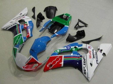 Carenados Moto Yamaha YZF R6 1998-2002 - Blanco Azul Verde Rojo Fiat Motul Michelin Dunlop Baratos