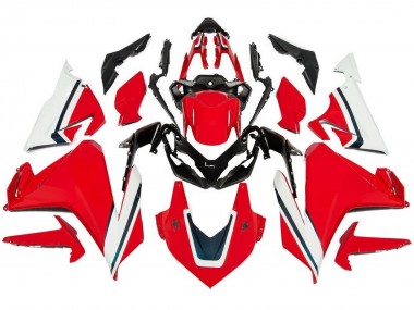 Carenados Moto Honda CBR500R 2019-2021 - Rojo Blanco Negro Raya Baratos