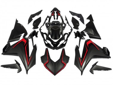 Carenados Moto Honda CBR500R 2019-2021 - Negro Mate Rojo Baratos
