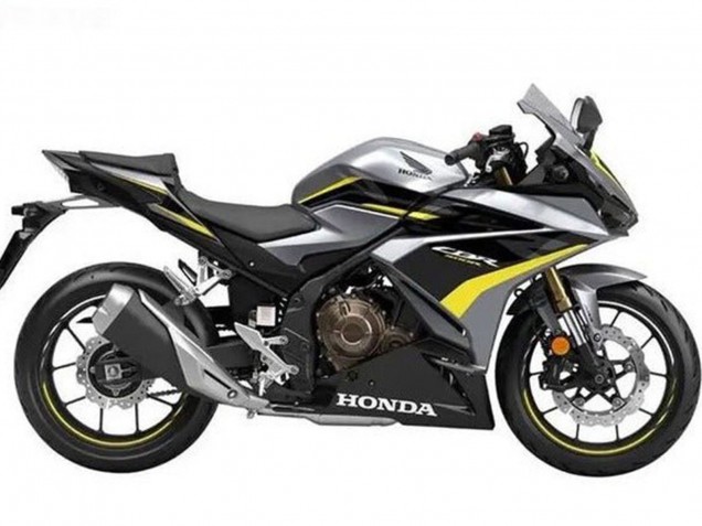Carenados Moto Honda CBR500R 2019-2021 - Plata Negro Brillante Amarillo Baratos