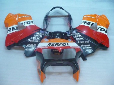 Carenados Moto Honda VFR 800 1998-2001 - Naranja Blanco Rojo Negro Repsol Baratos
