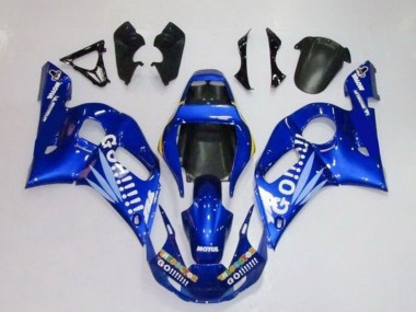 Carenados Moto Yamaha YZF R6 1998-2002 - Azul Blanco Go Motul Baratos