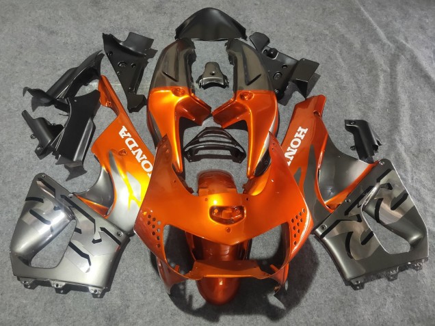 Carenados Moto Honda CBR900RR 919 1998-1999 - Plata Naranja Chrome Baratos