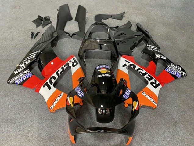 Carenados Moto Honda CBR900RR 929 2000-2001 - Naranja Blanco Rojo Negro Brillante Repsol Baratos