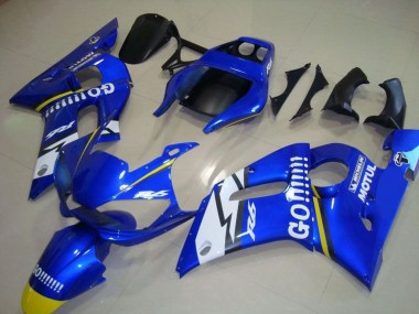 Carenados Moto Yamaha YZF R6 1998-2002 - Azul Blanco Amarillo Go Motul Baratos